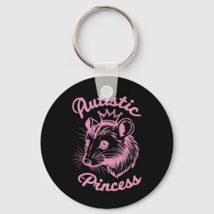 Autistic Princess Opossum 1 Key Ring