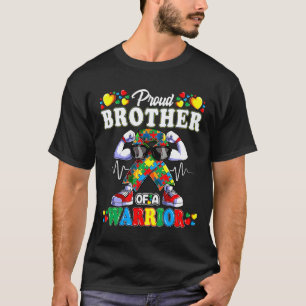 Autistic Ribbon Puzzle Brother Of Autism Awareness T-Shirt