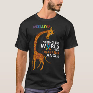 Autistic Seeing The World From Different Angle Awa T-Shirt