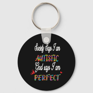 Autistic Teen Boys Pride Gift Autism Awareness Day Key Ring