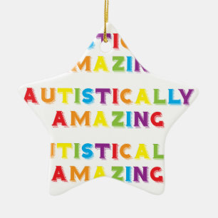 Autistically Amazing Ceramic Tree Decoration