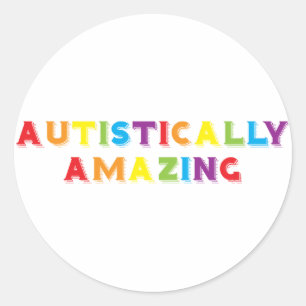 Autistically Amazing Classic Round Sticker