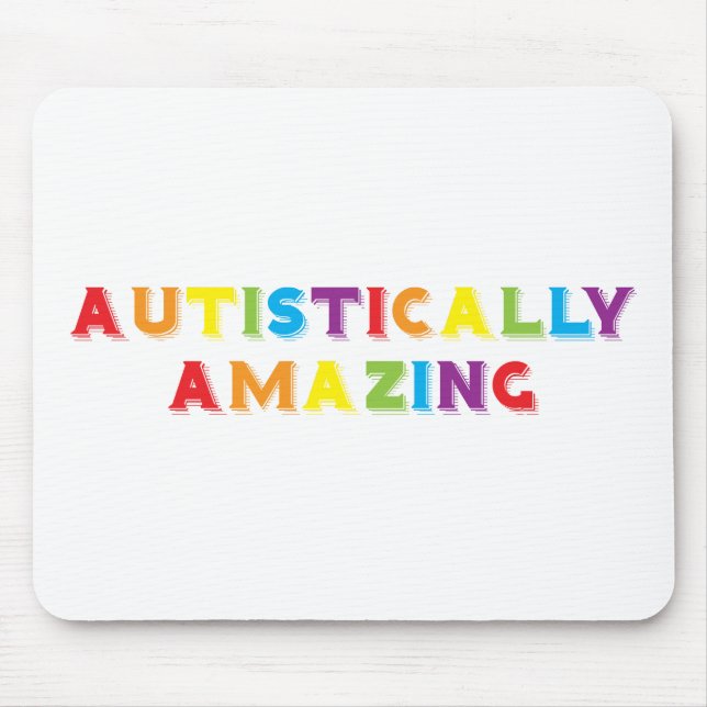 Autistically Amazing Mouse Mat (Front)