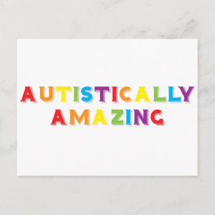 Autistically Amazing Postcard