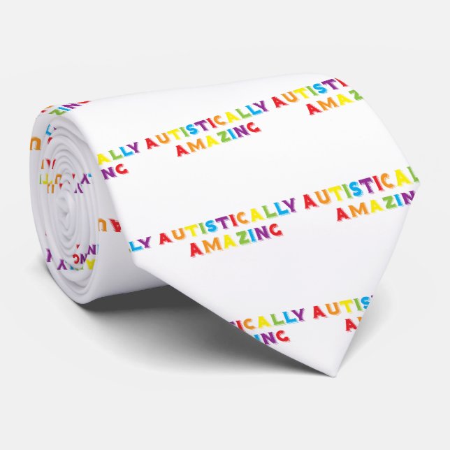 Autistically Amazing Tie (Rolled)