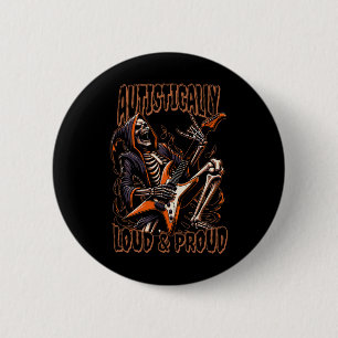 Autistically Loud And Proud – Autism Awareness Fun 6 Cm Round Badge