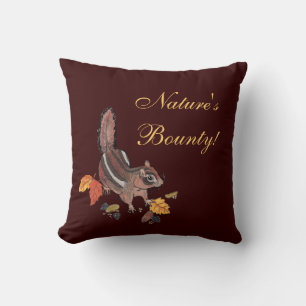 Autmn Chipmunk~nature's bounty pillow