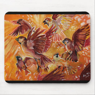 Autmumn Flight in the Fall Mouse Mat