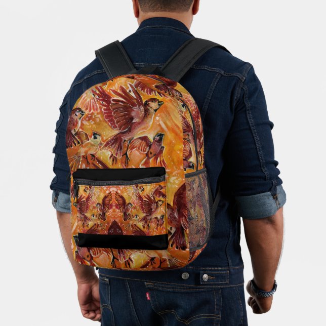 Autmumn Flight in the Fall Printed Backpack (Insitu (Model))