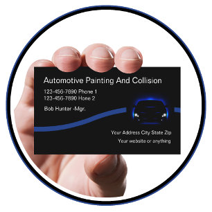 Auto Body And Collision Business Card