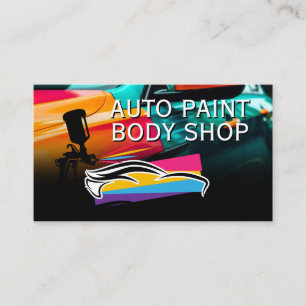 Auto Body Garage Shop   Car Care Services Business Card