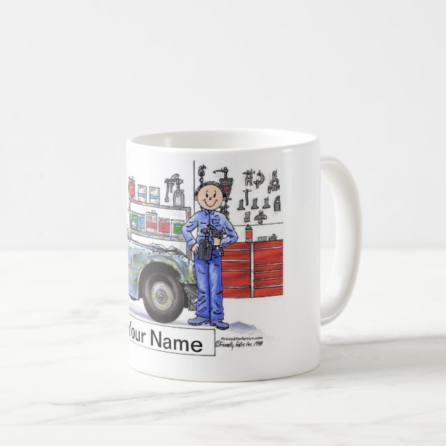 Auto Body, Male Coffee Mug (Front Right)