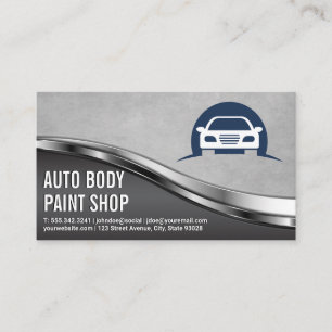 Auto Body Paint Garage Shop   Auto Logo Business Card
