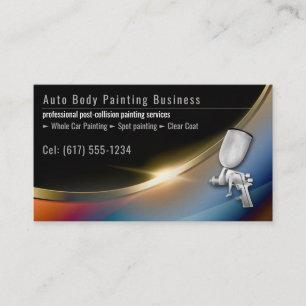 Auto Body Painting   Professional Business Card