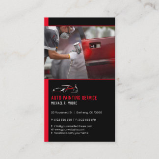 Auto Body Painting | Professional Business Card