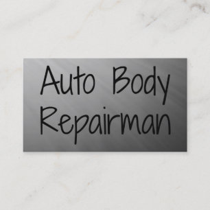 Auto Body Repairman Business Card