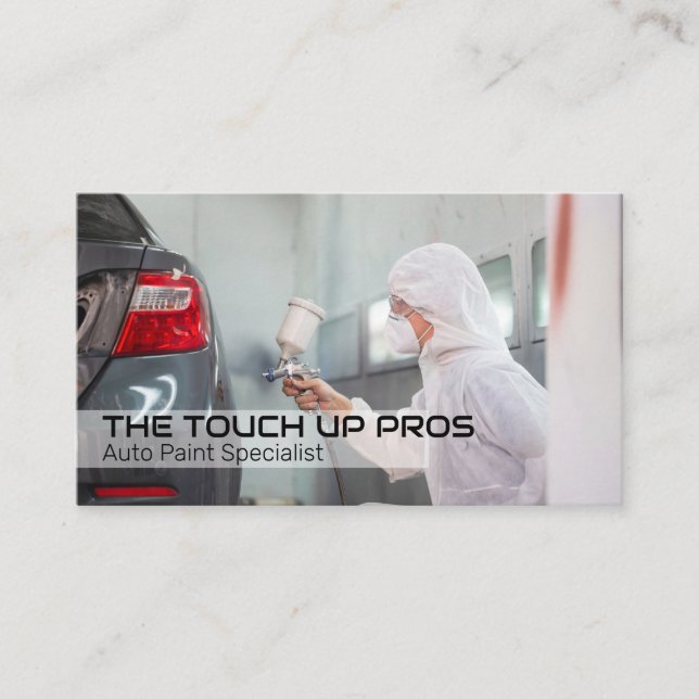 Auto Body Services | Specialist Painting Car Business Card (Front)