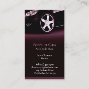 Auto Body Shop Business Card