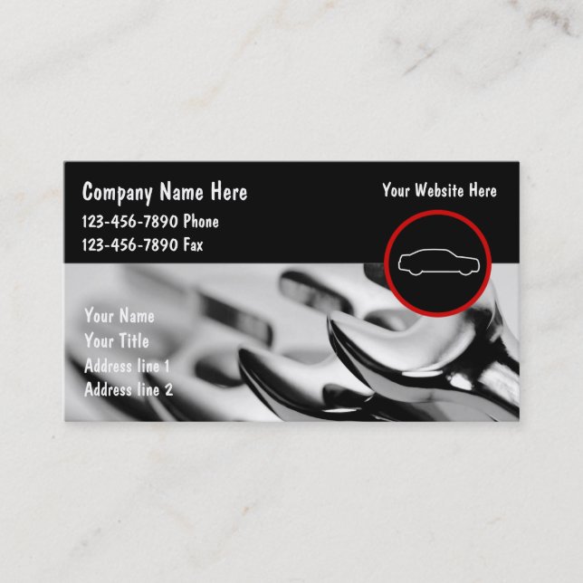 Auto Business Cards (Front)