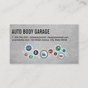 Auto Car Care Mechanic Technician Business Card