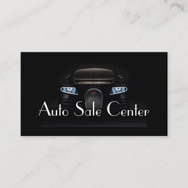 Auto Car Dealer Body Shop Business Card (Front)