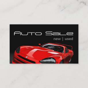 Auto Car Dealer Body Shop Business Card