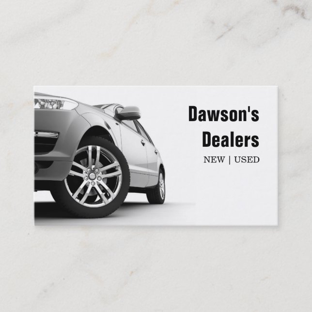 Auto Car Dealer Body Shop Business Card (Front)