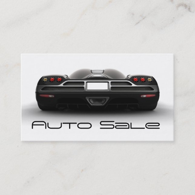Auto Car Dealer Body Shop Business Card (Front)