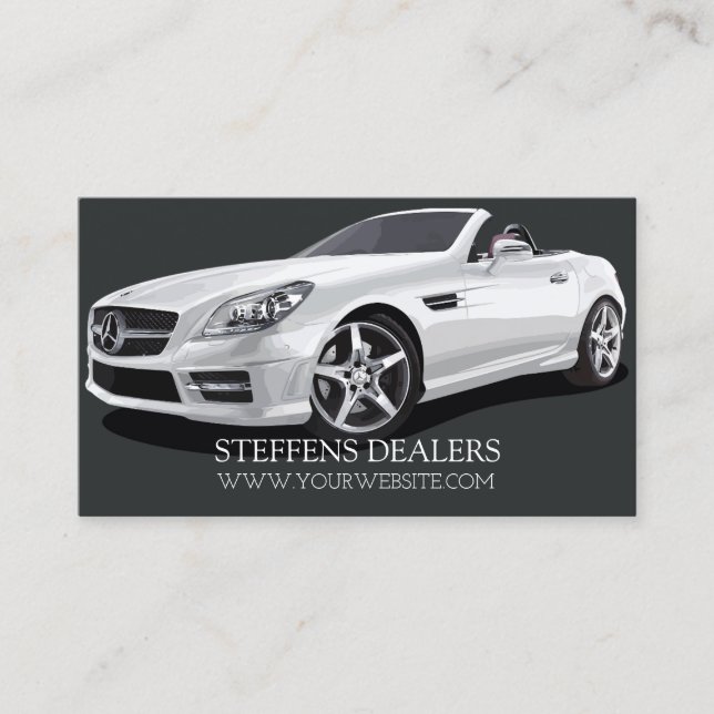 Auto Car Dealer Body Shop Business Card (Front)