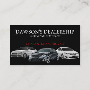 Auto, Car, Dealer Dealership Business Card