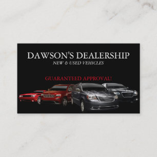 Auto, Car, Dealer Dealership Business Card