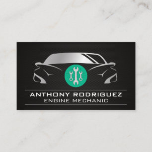 Auto Car Logo Wrenches Business Card
