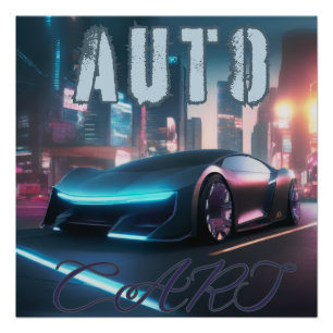 AUTO CAR POSTER