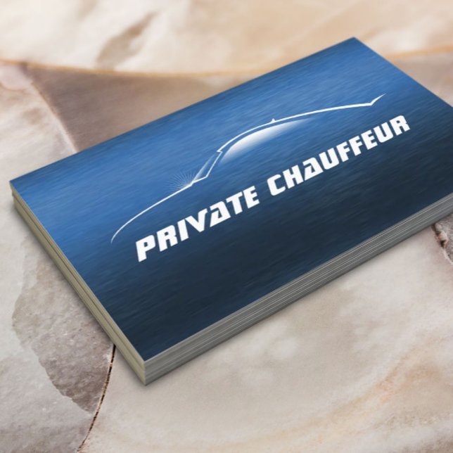 Auto Car Private Chauffeur Driver Appointment Card (Creator Uploaded)