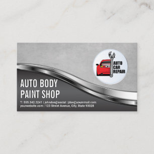Auto Car Repair Logo Mechanic Business Card