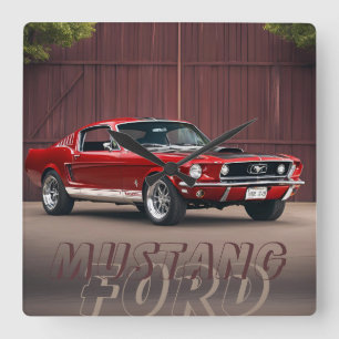 AUTO CAR SQUARE WALL CLOCK