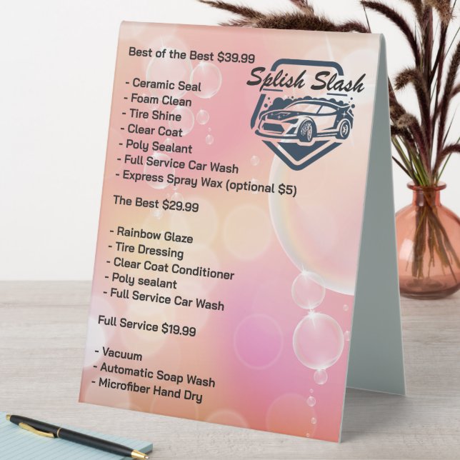 Auto Car Wash Logo | Cleaning Service (In SItu (Table))