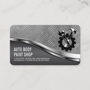 Auto Care   Auto Services   Steel Plate Business Card