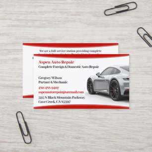 Auto Cars Business Card