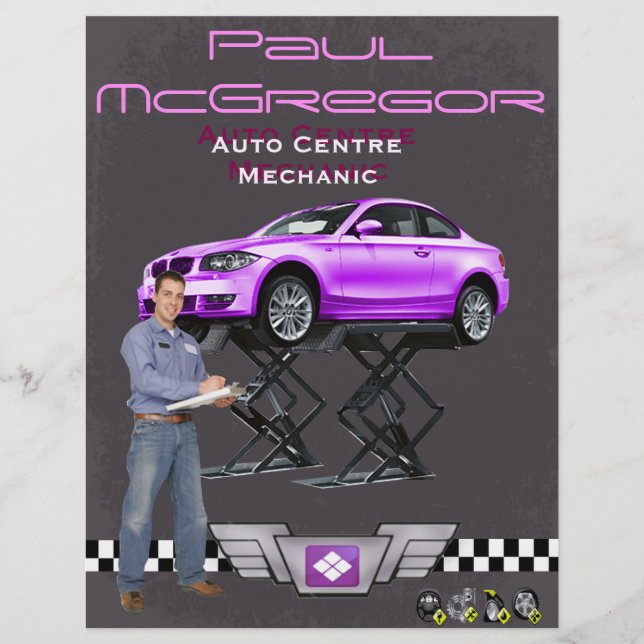 Auto Centre / Mechanic Flyer (Front)