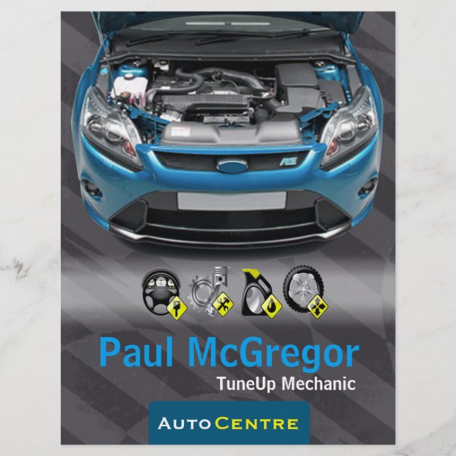 Auto Centre  - TuneUp Mechanic Flyer (Front)