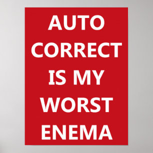Auto Correct Poster