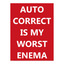 Auto Correct Poster