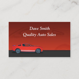 Car Dealer Business Cards Zazzle UK