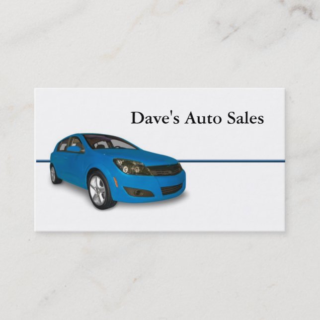 Auto Dealer Business Card (Front)