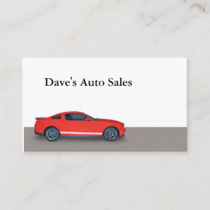 Auto Dealer Business Card