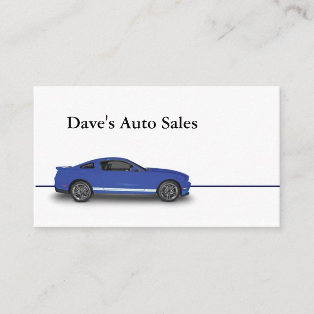 Auto Dealer Business Card (Front)