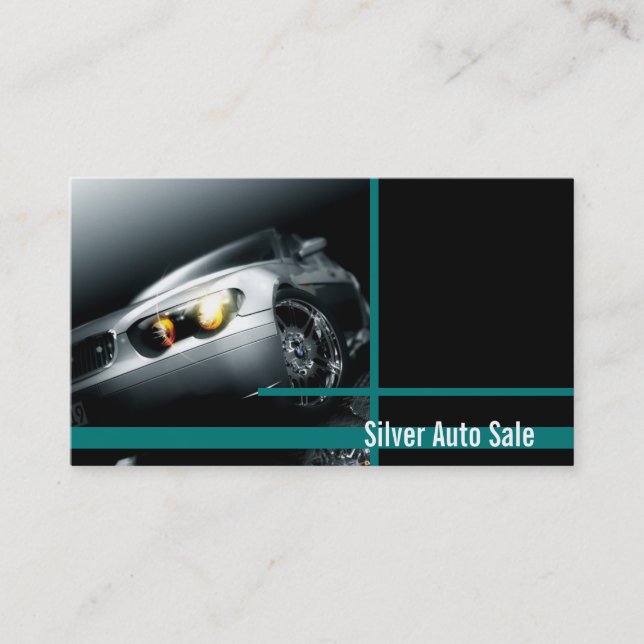 Auto Dealer Car Business Card (Front)