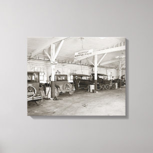 Auto Dealer Repair Shop, 1926 Canvas Print