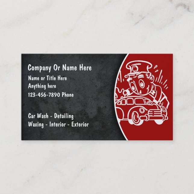 Auto Detail Business Cards (Front)